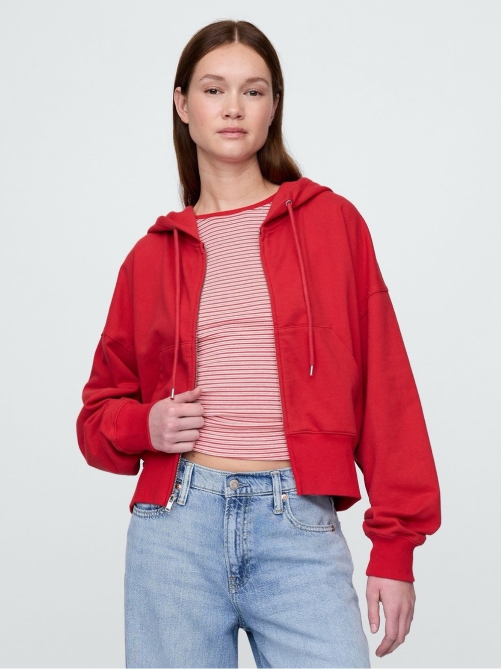 GAP French Terry Oversized Wedge Hoodie